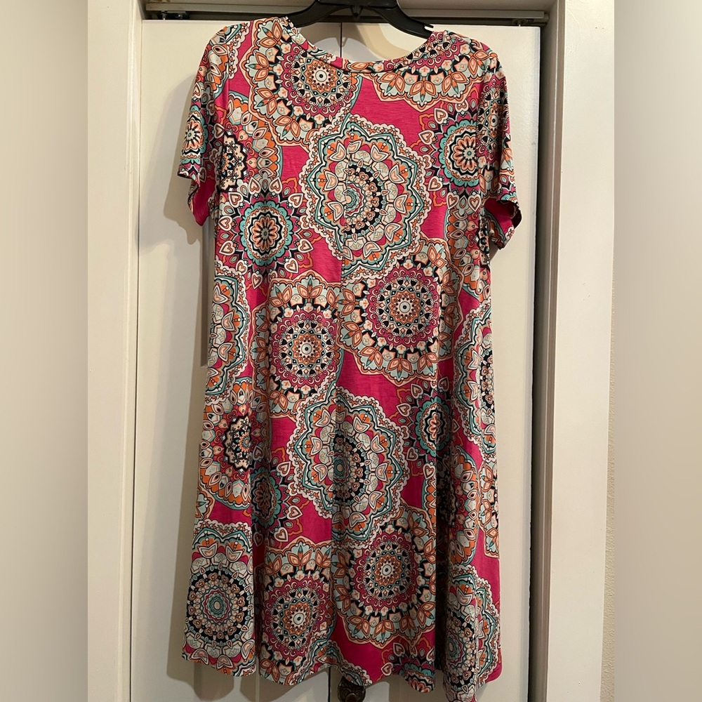 Vibrant Mandala Pattern Dress